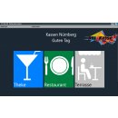Mehrplatz GASTRO-Kassensystem: Hauptkasse, 2 x 7" Kellnerterminal, 2 x Bondrucker