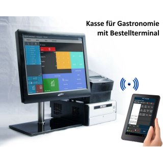 Mobiles Kassensystem für Gastronomie Bondrucker Bestellterminal Software Kasse 