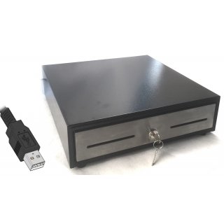 Geldkassette Münzzählbrett MINI USB-Kassenlade mit Münzbrett iQCash330MBU USB 33x36x10cm 