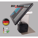 18" HANDEL MAX - Kasse für EINZELHANDEL: All-in-One Kassenterminal, Bondrucker, Blitzkasse Handel