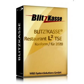 Kassensoftware BlitzKasse Restaurant L2 (300 Tische) fr Gastronomie, Ver. 2.0