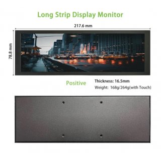 7,9 IPS - Ultra-HD Bar-Type Digital Signage-Display fr Regalwerbung