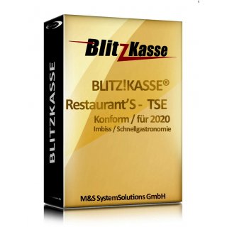MIETLIZENZ von Kassensoftware BlitzKasse Restaurant S (25 Tische) fr Gastronomie