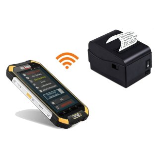 Automatisierungssystem für Gastronomie: 6" IP68 (Stoßschutz, Wasserschutz) Kellnerterminal, Bondrucker