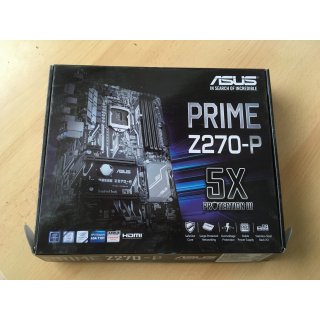 SET: Mainboard ASUS PRIME Z-270P+ i3 6100 + 4Gb Crucial + Netzteil 650W
