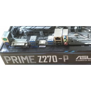 SET: Mainboard ASUS PRIME Z-270P+ i3 6100 + 4Gb Crucial + Netzteil 650W
