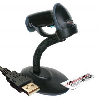 USB Laser Hand-BarcodeScanner. Kabelgebunden. Mit Fu