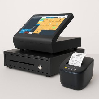 12" HANDEL LITE Kasse für EINZELHANDEL: All-in-One Kassenterminal, Bondrucker, Kassenlade, Blitzkasse Handel