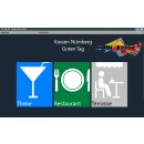 GASTRO LITE - 12" Kasse für GASTRONOMIE: Kasenterminal, 2x Bondrucker, 2x Handterminal 5,8" IP68, TSE / Angebot 19955