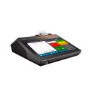 10" HANDEL BASIC All-in-One MINI Kasse mit Bondrucker und Kundenanzeige für Einzelhandel und Lieferservice: Touchscreen, Bondrucker, Kundenanzeige