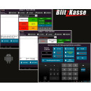 10" HANDEL BASIC All-in-One MINI Kasse mit Bondrucker und Kundenanzeige für Einzelhandel und Lieferservice: Touchscreen, Bondrucker, Kundenanzeige