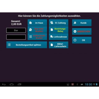 Android 15 All-in-ONE Kassensystem fr Einzelhandel und Schnellgastronomie: Touschscreen, Bondrucker