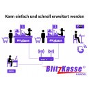 15" Kasse für Handel, Supermarkt, Imbiss (generalüberholt): Kassen-Terminal, Bondrucker, Barcodescanner, Kundenanzeige, Kassenlade