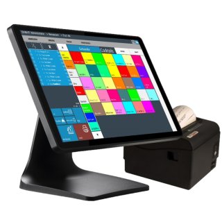 15" HANDEL MAX - Kasse für EINZELHANDEL: 15" Terminal, Bondrucker, Blitzkasse Handel