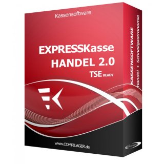 HANDEL Kassen-Set: Express Kasse X2, Bondrucker, Kassenlade 33x33x10cm